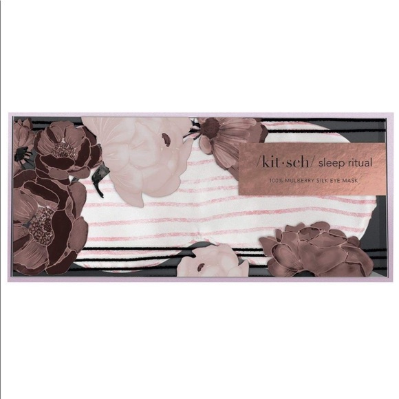 Sephora Other - Kitsch silk eye mask pink stripe